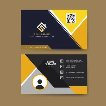 Architect business card template vector design Stock Illustration