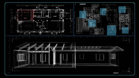 Architect Computer Screen Data  Stock Footage 221563635