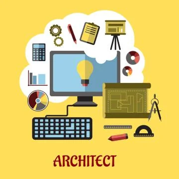 Architect concept Stock Illustration