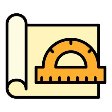 Architect construction icon, outline style イラスト素材