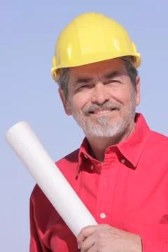 Architect, Contractor with Hard Hat Photos