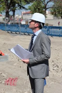 Architect control Stock Photos