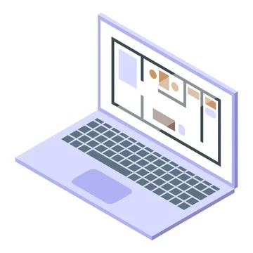 Architect designing house plan using laptop software Illustrazione stock