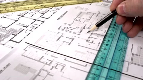 Architect Drawing   Vidéo 210197889