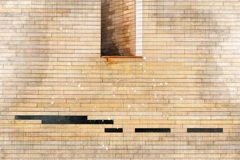 Architect drawing of modern architecture  building detail Ilustración de archivo