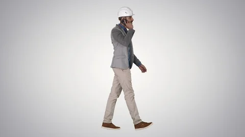 Architect engineer makes a phone call complaining about the results of work Stock Footage 114695302