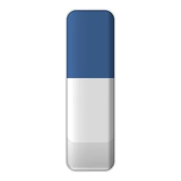Architect eraser icon cartoon vector. Equipment work Illustrazione stock