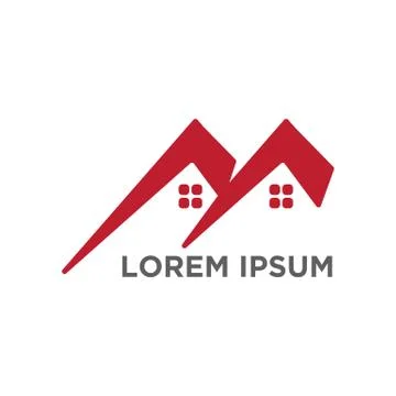 Architect, home, construction creative logo template vector Stock Illustration
