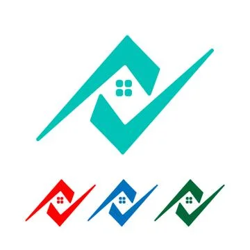 Architect, home, construction creative logo template vector isolated Stock Illustration