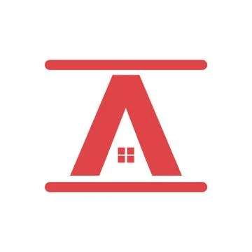 Architect, home, construction creative logo template vector isolated Stock Illustration