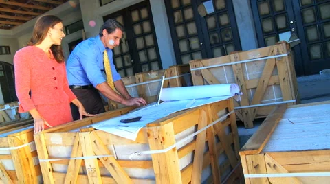 Architect &amp; Home Owner Stock Footage 983968