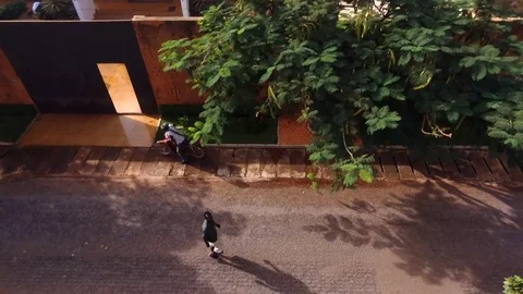 Architect house in Ouaga 2000 area Stock Footage 80640395