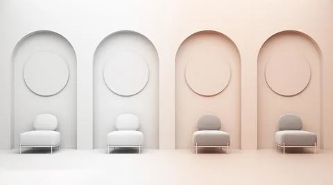 Architect interior designer concept: hand-drawn draft unfinished project that Stock Illustration