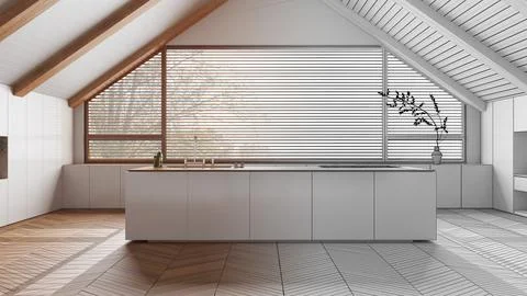 Architect interior designer concept: hand-drawn draft unfinished project th.. Illustrazione stock