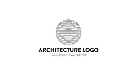 Architect Logo Vector Design Template Stock Illustration