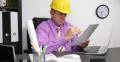 Architect Man Engineer Check Design Plan Finance Contract Document Office Indoor 4k or 4k+ Resolution