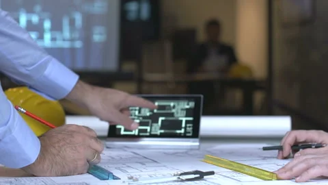 Architect meeting in office   Stock Footage 210547875