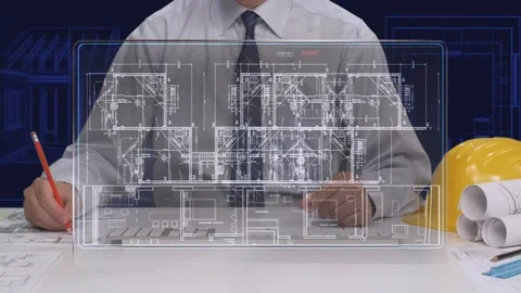 Architect In Office  Stock-Footage 200728594