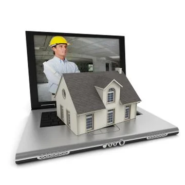Architect online Stock Illustration