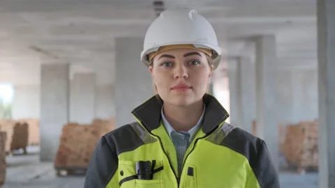 Architect or engineer working, browsing building project indoor of construction Stock Footage 113349195