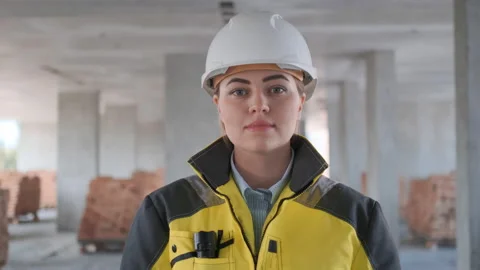 Architect or engineer working, browsing building project indoor of construction Video stock 114531510