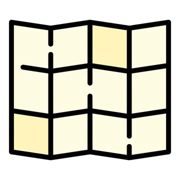 Architect paper plan icon, outline style Illustrazione stock