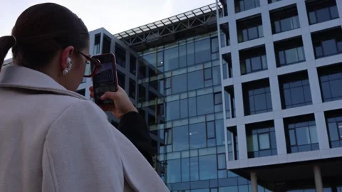 Architect photographing facade Stock Footage 326768989