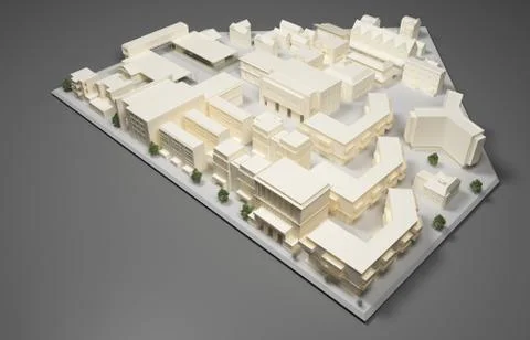 Architect plan model Illustrazione stock