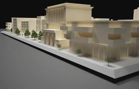 Architect plan model Stock Illustration