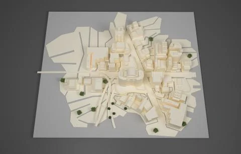 Architect plan model Stock Illustration