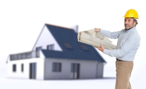 Architect presenting his project Stock Illustration