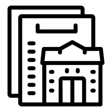 Architect presenting project showing house model on clipboard with building plan Stock Illustration