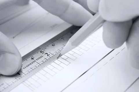 Architect in process Foto stock