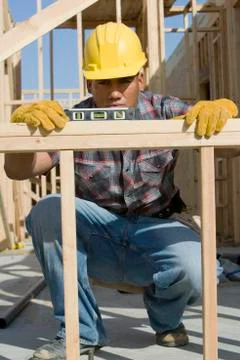 Architect Reading Level Measurement Stock Photos