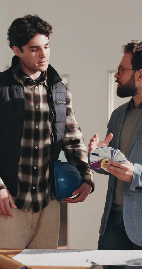 Architect, shaking hands and teamwork for interior design planning Stock Footage 342317552