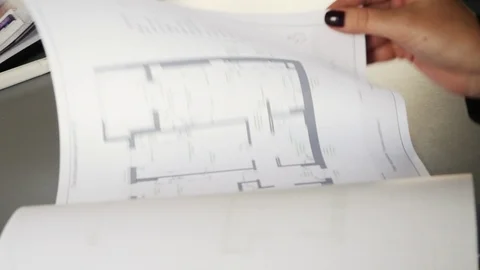 The architect shows the plan Stock Footage 101426817