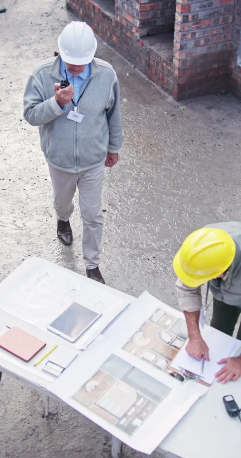Architect, team or partnership with handshake on construction site for building Stock Footage 340985641