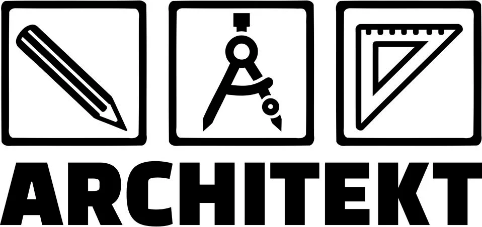 Architect Tools Pencil Circle Ruler 스톡 일러스트