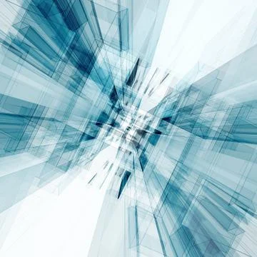 Architect tunnel 3d rendering Stock Illustration