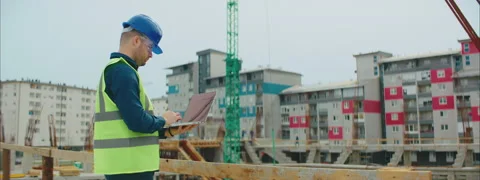 Architect using a Laptop Computer Video stock 150873217