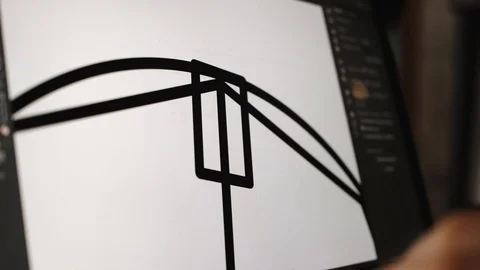 Architect at work with a cad software with a laptop computer 库存影片 98981804
