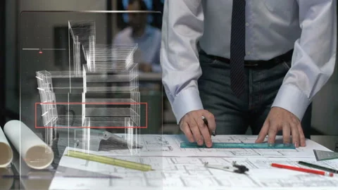  Architect At Work  Stock Footage 210552573