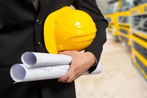 Architect at work. Stock Photos