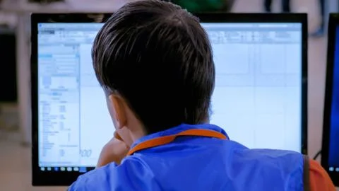 Architect working with blueprint Stock Photos