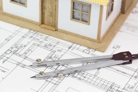 Architect working concept Stock Photos