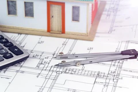 Architect working concept Stock Photos