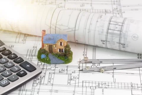 Architect working concept Stock Photos