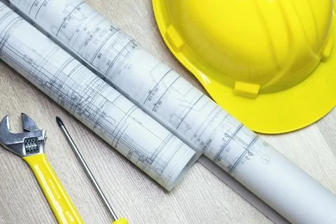 Architect working concept Stock Photos