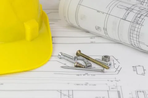 Architect working concept Stock Photos