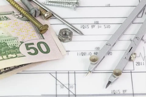 Architect working concept Stock Photos